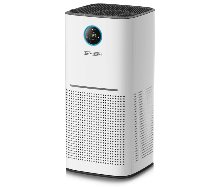 Black+Decker AP3560-B5 Air Purifier front view – high-performance air purification for African homes and offices
