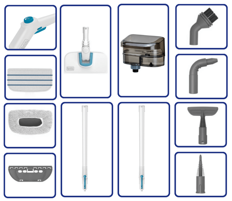 BLACK+DECKER BHSMP2008-GB Steam Mop Compact Storage Solution for African Homes