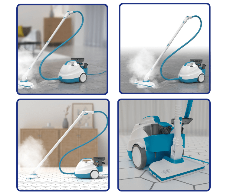 BLACK+DECKER Steam Mop in a Modern African Kitchen