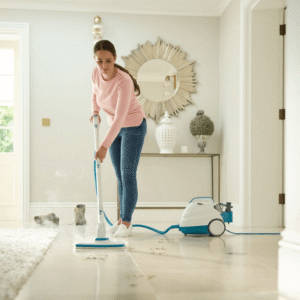 BLACK+DECKER 2000W Pressurised Steam Mop with 8 Accessories (BHSMP2008-GB)