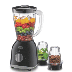 BLACK+DECKER 400W Blender with 2 Grinder Mills (BX365-B5)