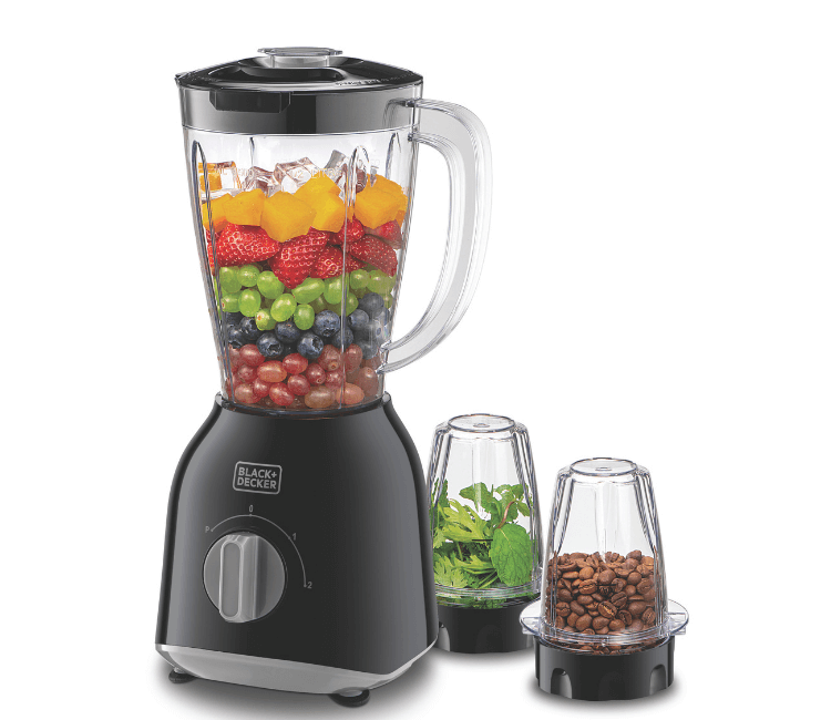 DVM Africa 400W BX365 Blender in action, smoothly blending vegetables and fruits for a healthy meal.