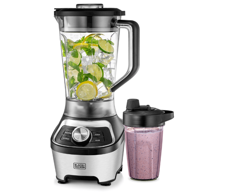 Black+Decker BXH1200-B5 Blender with Lid – Side Angle | DVM Africa