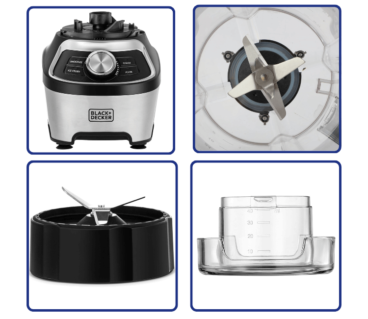 Black+Decker BXH1200-B5 Blender Controls – Top Panel | DVM Africa