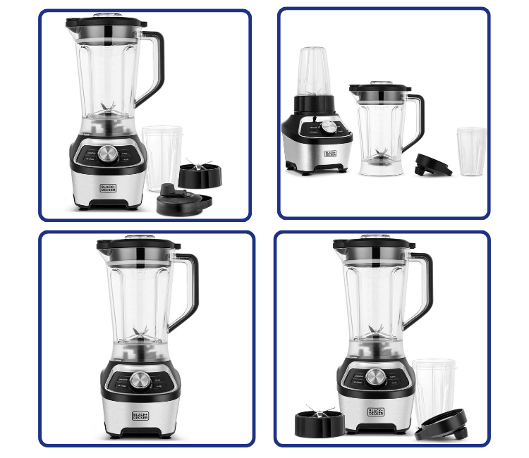 Black+Decker BXH1200-B5 Blender Jar Close-Up – Durable Glass Jar | DVM Africa