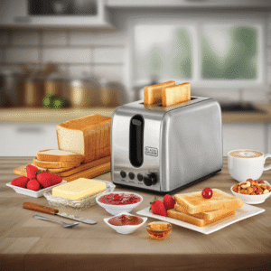 BLACK+DECKER 2-Slice Stainless Steel Toaster (ET244-B5)