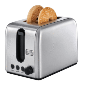 BLACK+DECKER 2-Slice Stainless Steel Toaster (ET244-B5)