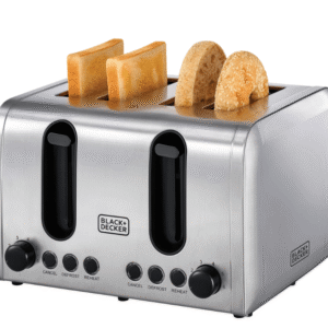 BLACK+DECKER 4-Slice Stainless Steel Toaster (ET444-B5)