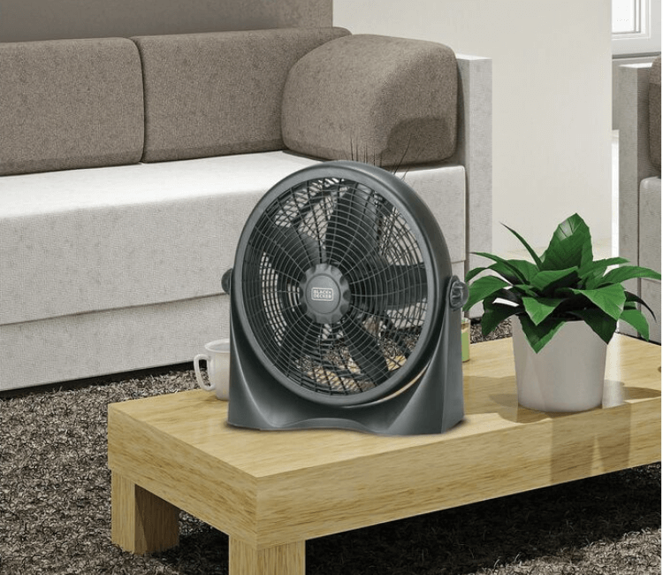 BLACK+DECKER 16-Inch Box Fan FB1620-B5 – Front View | DVM Africa