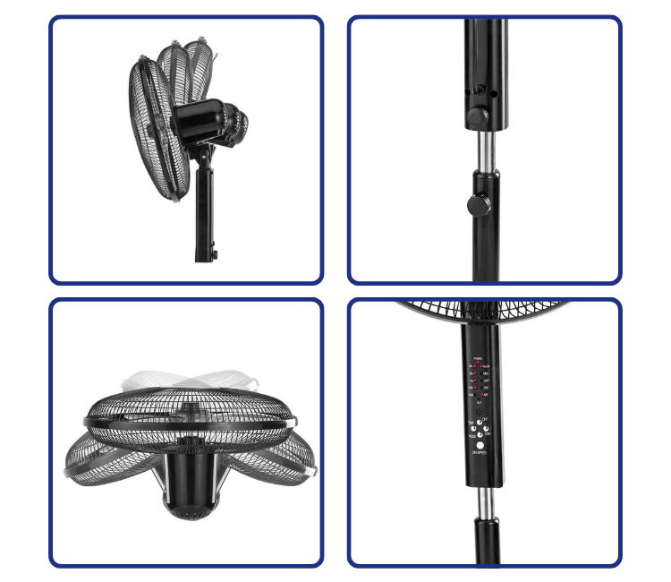 Close-up of the Black+Decker FS1620-B5 5 AS Blade system and 3 Speed mechanical controls, highlighting durability and user-friendly operation.