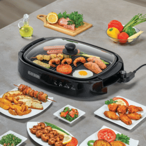 BLACK+DECKER 1500W Electric Flat Health Grill (GH1500-B5)