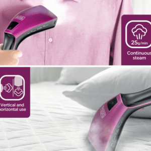 BLACK+DECKER 1600W Digital Handheld Garment Steamer (HSTD1600-B5)