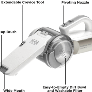 BLACK+DECKER 14.4V Cordless Pivot Handheld Vacuum (PV1420L-B5)
