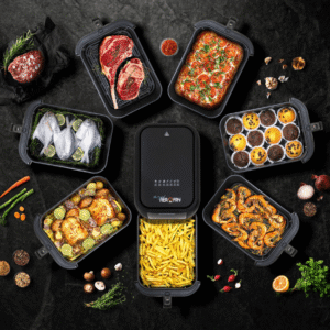 BLACK+DECKER 8L Slim Air Fryer with Viewing Window (SAF80W-B5)